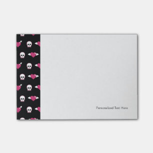 Notas Post-it® Calaveras y corazones