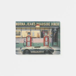 Notas Post-it® Calendario Girl.tif de la carretera del destino