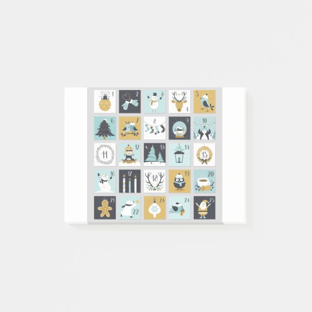Notas Post-it® Calendario Imprimible anticipado (Anverso)