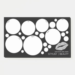 Notas Post-it® Calendario moderno del del blanco del estilista