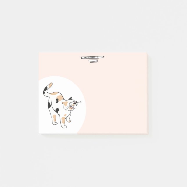 Notas Post-it® Calico Cat (Anverso)