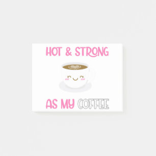 Notas Post-it® Caliente Y Fuerte Como Mi Café