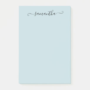 Notas Post-it® Caligrafía manuscrita nombre personalizado
