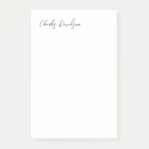 Notas Post-it® Caligrafía profesional moderna Minimalista
