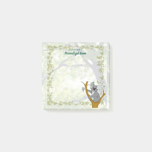 Notas Post-it® Callie Koala Ivy (Anverso)