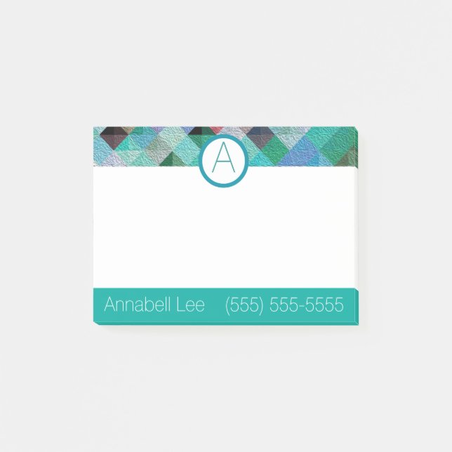 Notas Post-it® Calma turquesa (Anverso)