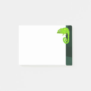 Notas Post-it® Camaleón verde lindo