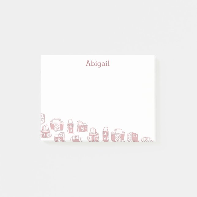 Notas Post-it® Cámaras de vídeo personalizadas (Anverso)