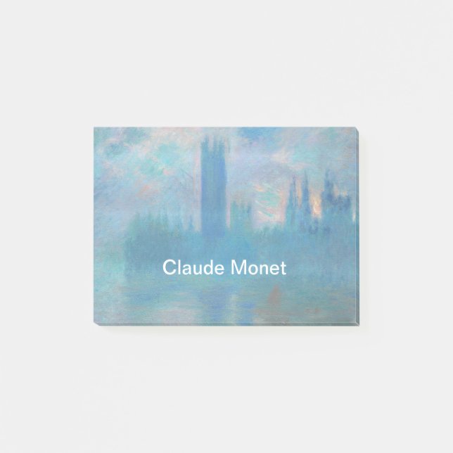 Notas Post-it® Cámaras del Parlamento, Londres, por Claude Monet (Anverso)