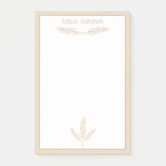 Notas Post-it® Camareras de Trigo | Personalizado (Anverso)