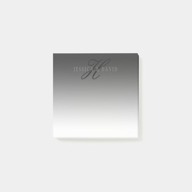 Notas Post-it® Cambiar Gradualmente el degradado Gris Cualquier n (Anverso)