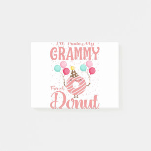 Notas Post-it® Cambiaré mi Grammy por un Donut