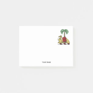 Notas Post-it® Camello heráldico Palma Árbol Color Escudo de Arma