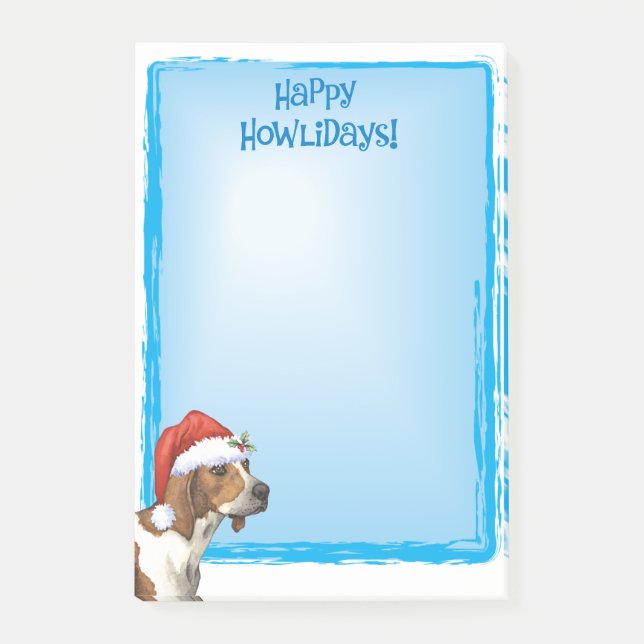 Notas Post-it® Caminante feliz de Howlidays Treeing (Anverso)