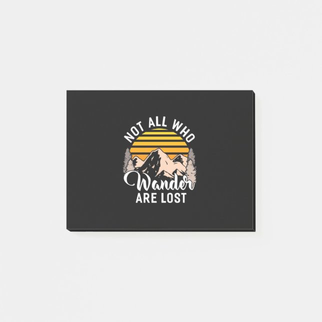 Notas Post-it® Caminar No Todos Los Que Se Pierden (Anverso)