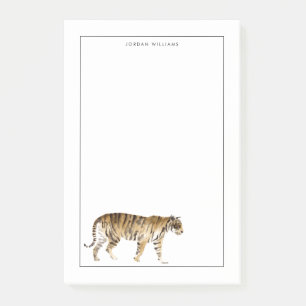 Notas Post-it® Caminata del tigre de color agua