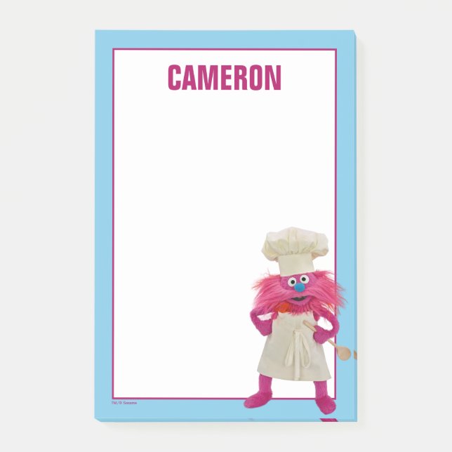 Notas Post-it® Camión de comida de monstruo de Cookie | Posología (Anverso)