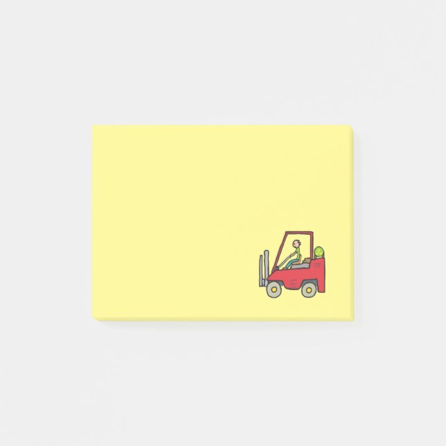 Notas Post-it® Camión de elevación de horquilla (Anverso)