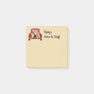 Notas Post-it® Camión Rojo Personalizado