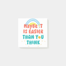 Notas Post-it® Camiseta con cita retro positiva