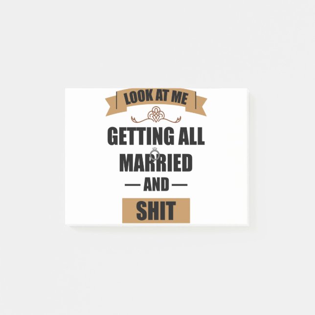 Notas Post-it® Camiseta de dama de honor Borrachera Despedida de  (Anverso)