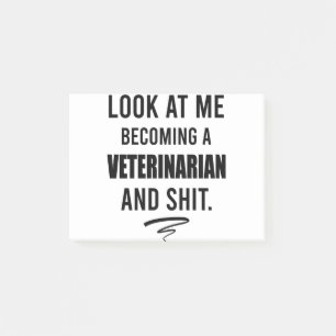Notas Post-it® Camiseta de veterinario divertida regalo de gradua