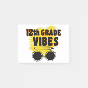Notas Post-it® Camiseta de Vibraciones de 12º Grado de vuelta al