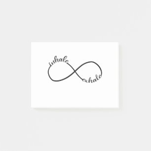 Notas Post-it® Camiseta Signo Símbolo Infinito Inhalar Exhalar Yo