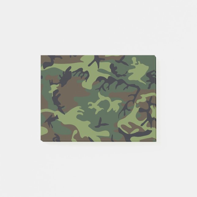 Notas Post-it® Camo militar de la Selva Verde (Anverso)