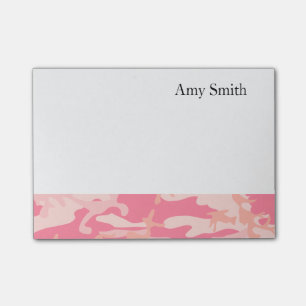 Notas Post-it® Camo Poste-él-Nota-Rosado