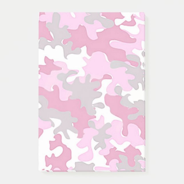 Notas Post-it® Camo rosa (Anverso)