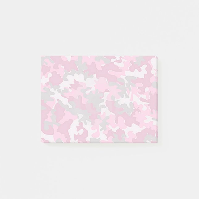 Notas Post-it® Camo rosa (Anverso)