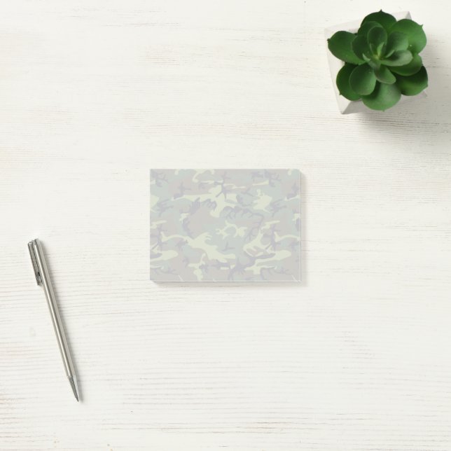Notas Post-it® Camo verde, Camuflaje, Militar, Ejército (Oficina)
