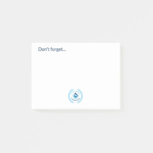 Notas Post-it® Campeón de seguridad del agua
