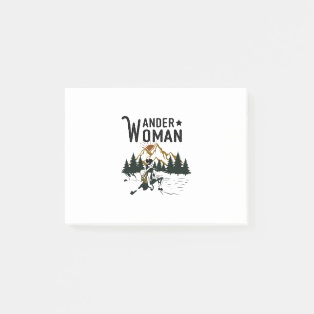 Notas Post-it® Camper Gift | Wander Woman Birthday (Anverso)