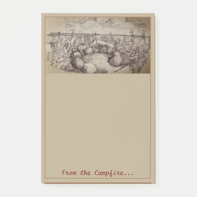 Notas Post-it® Campfire Notepad (Anverso)