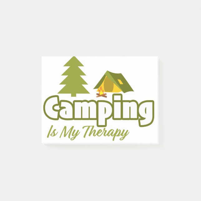 Notas Post-it® Camping Es Mi Terapia (Anverso)
