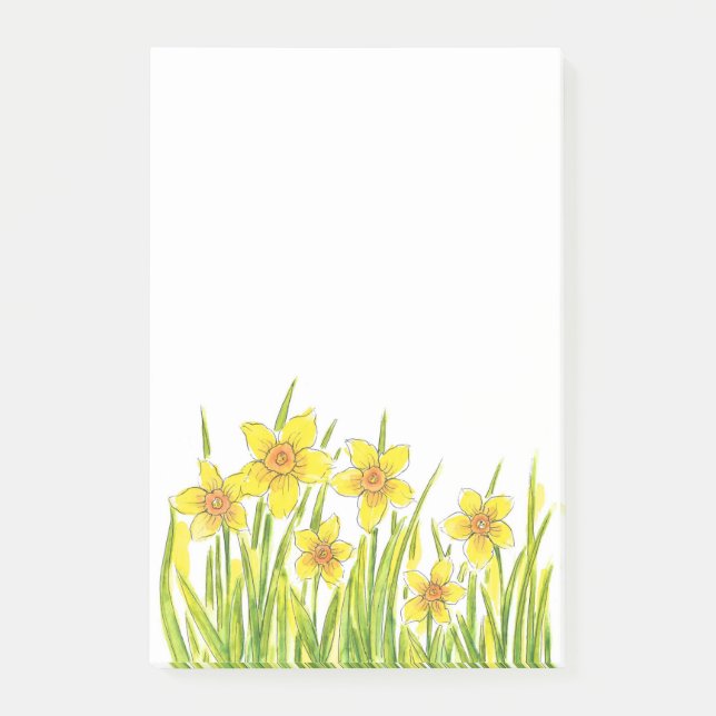 Notas Post-it® Campo de Daffodils (Anverso)