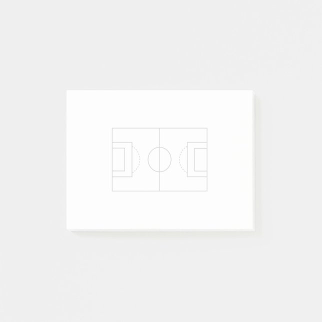 Notas Post-it® campo de fútbol (Anverso)