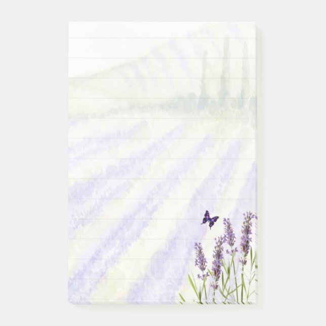 Notas Post-it® Campo de lavanda (Anverso)