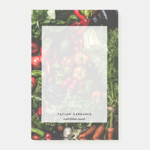 Notas Post-it® Campo de Salud de Verduras Frescas Personalizado