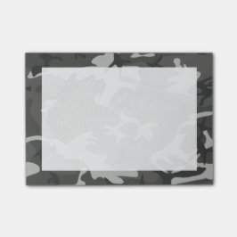 Notas Post-it® Camuflaje abstracto gris moderno