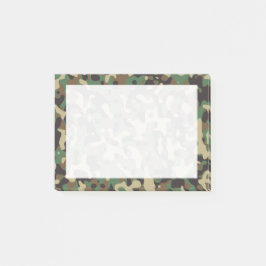 Notas Post-it® Camuflaje beige, marrón, verde, gris de bosque