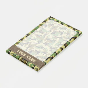 Notas Post-it® Camuflaje de Woodland