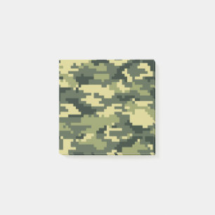 Notas Post-it® Camuflaje Digital Woodland de 8 bits / Camo