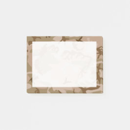 Notas Post-it® Camuflaje verde marrón beige desierto