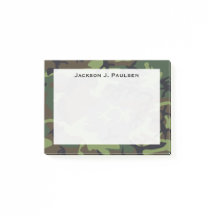 Camuflaje verde, marrón y negro con monograma