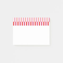 Notas Post-it® Candy Canes cruzados