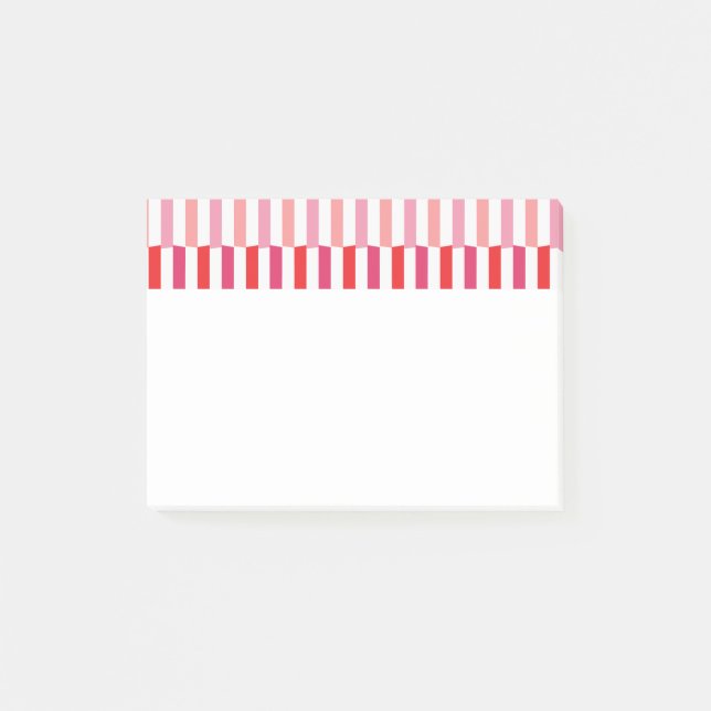 Notas Post-it® Candy Canes cruzados (Anverso)