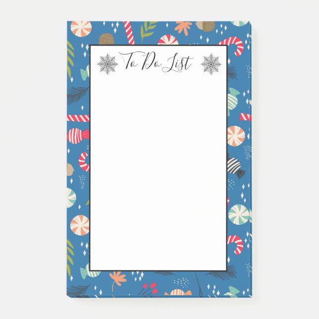 Notas Post-it® Candy Canes y Navidades envueltos pueden hacer la  (Anverso)